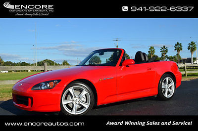 Honda : S2000 2dr Convertible 2008 honda s 2000 2 dr convertible 6 speed manual cruise push button start