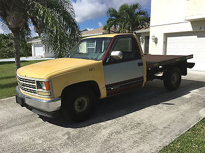 Chevrolet : Cheyenne FLATBED 1989 chevrolet cheyanne flatbed truck lanscaping lanscape