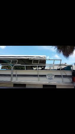 24 ft Pontoon Boat Ready for Water