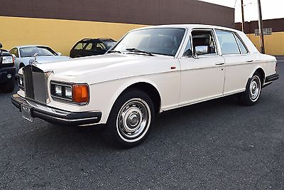Rolls-Royce : Silver Spirit/Spur/Dawn 1985 rolls royce low miles white with brown leather runs and drives great