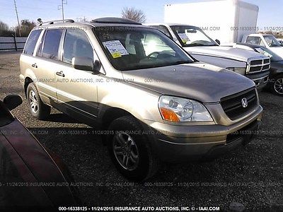 Honda : Pilot exl 2005 honda pilot suv salvage rebuildable repairable damaged runs and drives 06