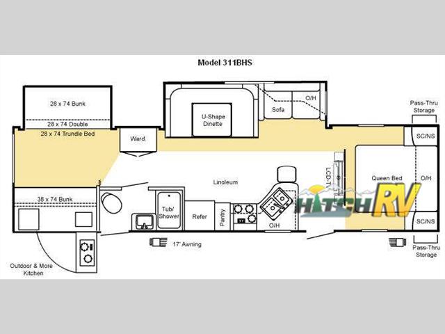 2010 Keystone Rv Sprinter 311BHS