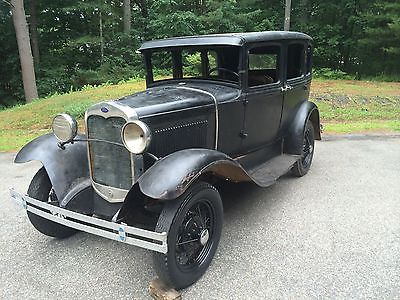 Ford : Model A 1930 ford model a town sedan original henry ford steel clear nh title