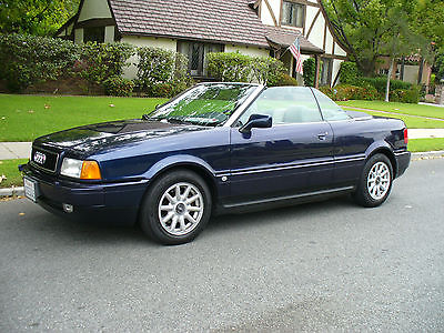 Audi : Cabriolet Blue Gorgeous California Rust Free  Audi Cabriolet Original Inside and Out 69k Miles