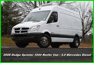 Dodge : Sprinter High Roof Reefer Van 08 dodge sprinter 3500 high ceiling cargo reefer van drw 3.0 l mercedes diesel ac