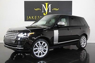 Land Rover : Range Rover Supercharged 2014 range rover supercharged only 9200 miles black on ivory loaded w options