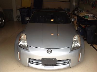 Nissan : 350Z Nissan 350Z 2004 Silver Convertible with black leather interior and 79k Miles