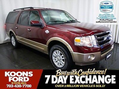Ford : Expedition King Ranch FACTORY CERTIFIED~ONE-OWNER~NON-SMOKER~LEATHER~MOONROOF~HEATED & COOLED SEATS