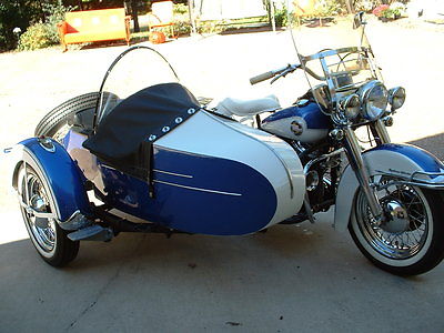 Harley-Davidson : Other FLH 1957 harley davidson classic hydra glide flh with side car