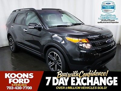 Ford : Explorer Sport FACTORY CERTIFIED~ONE-OWNER~NON-SMOKER~LOADED w/ LEATHER~MOONROOF~HEATED SEATS