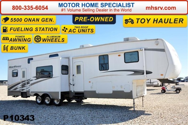 2008  KZ RV  New Vision 40P Toy Hauler W/3 Slides & B