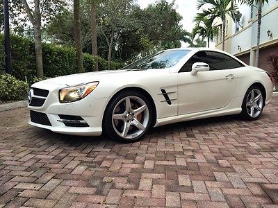Mercedes-Benz : SL-Class AMG 2014 sl 550 with mercedes limited edition cashmere white matte finish