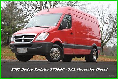 Dodge : Sprinter High Roof Cargo Sprinter 2007 dodge sprinter cargo van 3500 hc high ceiling 3.0 l mercedes diesel dually