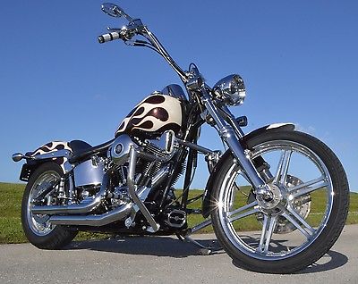 Custom Built Motorcycles : Chopper 2003 thunder mountain softail chopper gunnison harley davidson showroom cond
