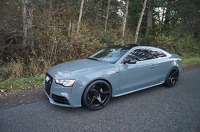 Audi : A5 audi a5 Sline  Premium plus Custom 2015 audi a5 Sline only 13k mile  grigio medio color,  20 wheels salvage