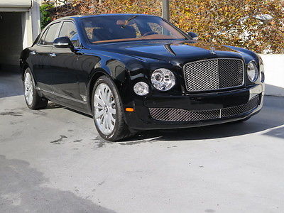 Bentley : Mulsanne in Beluga with only 8,658 miles! 2013 bentley mulsanne beluga with saddle low miles