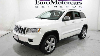 Jeep : Grand Cherokee Overland 2012 jeep grand cherokee overland stone white v 8 saddle leather 12 2013 used suv