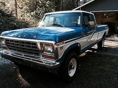 Ford : F-250 XLT 1978 ford f 250 super cab 4 x 4 camper special trailer special