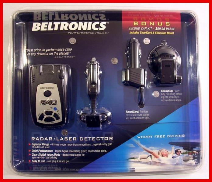 NEW Beltronics Vector V940 Radar Laser Detector w/BONUS 2nd Car Kit