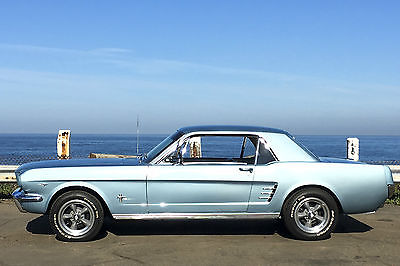 Ford : Mustang Coupe MINT 1966 Ford Mustang Coupe 289 V8 3 Speed Manual Pony Package Original Color