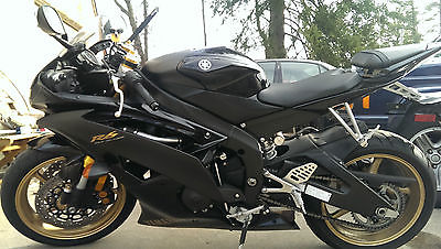 Yamaha : YZF-R 2009 yamaha r 6 raven black gold 100 stock low mileage