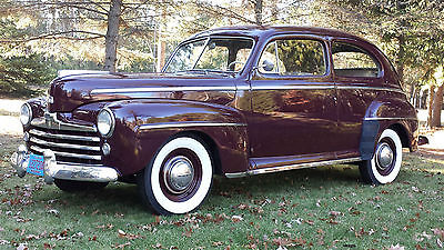 Ford : Other Deluxe 1948 48 ford tudor 2 door survivor barn find columbia 2 speed hot rod street