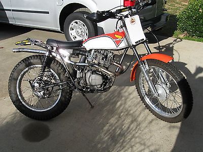 Honda : Other 1973 honda tl 125 custom 200 cc engine and ty 250 front end trial bike