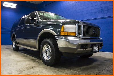 Ford : Excursion Excursion Limited 4x4 Power Stroke 7.3L Diesel 2001 ford excursion limited 4 x 4 7.3 l powerstroke diesel 3 rd row leather