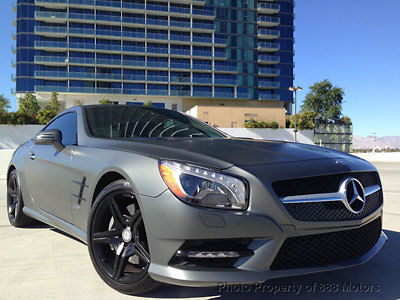 Mercedes-Benz : SL-Class PANORAMIC ROOF ~ FACTORY MATTE GRAY MAGNO ~ RED NA MBZ SL550 AMG ~ PANORAMIC ROOF ~ FACTORY MATTE GRAY MAGNO ~ ONE OWNER!