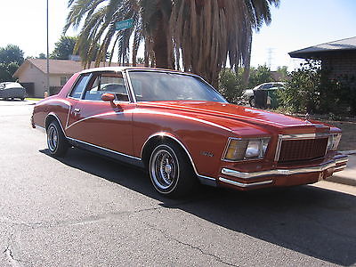 Chevrolet : Monte Carlo 1979 chevy monte carlo low ride low mileage 42 000 clean body custom interior