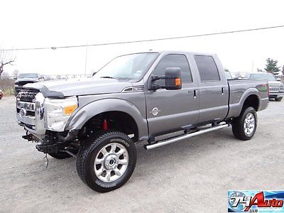 Ford : F-350 Lariat 2014 lariat 74 auto salvage repairable f 350 27 k miles diesel 4 x 4 lifted