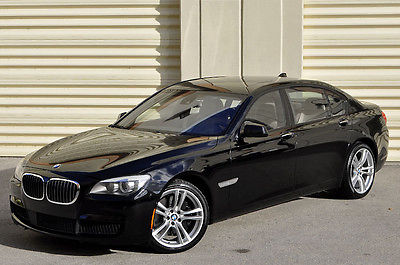 BMW : 7-Series 760li M-Sport V12 2012 bmw 760 li m sport low miles black over oyster white 750 li alpina