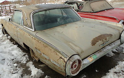 Ford : Thunderbird 56 1963 ford thunderbird coupe barn find junked vehicle salvage parts restoration