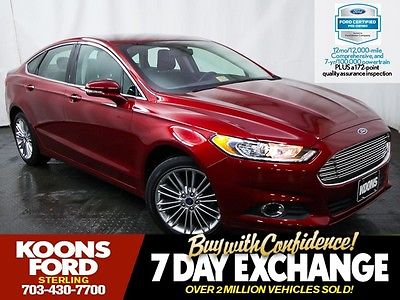 Ford : Fusion SE FACTORY CERTIFIED~ONE-OWNER~NON-SMOKER~LEATHER HEATED SEATS~FANTASTIC CONDITION