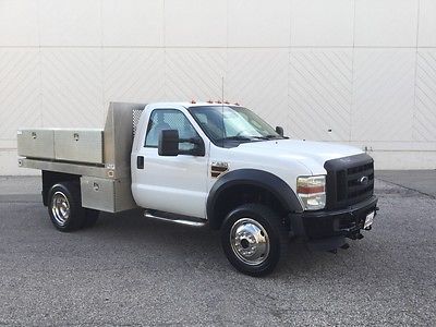 Ford : F-550 XL 2008 ford f 550 4 x 4 powerstroke one owner 31 k miles alum bed boss plow