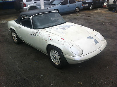 Lotus : Other CONVERTIBLE LOTUS ELAN CONVERTIBLE WITH BOTH TOPS PROJECT CAR BARN FIND BEST DEAL ON EBAY !