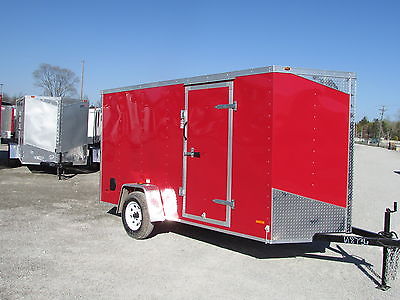 NEW 6 X 12 ENCLOSED CARGO TRAILER W/ RAMP AND V NOSE *MASSIVE YEAR END SALE !!
