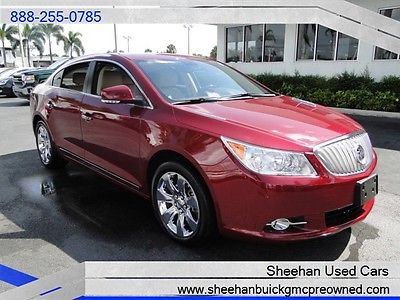 Buick : Lacrosse CXS Stunning Red One Owner Florida Driven Luxury! 2011 buick lacrosse cxs red one owner auto power air ac leather cooled seats