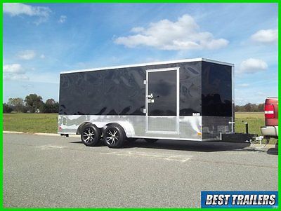 2016 7 x 16 sport package New enclosed cargo motorcycle trailer special 7x14