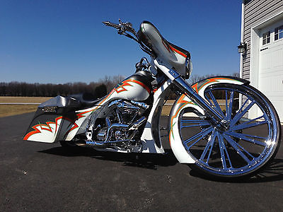 Harley-Davidson : Touring 2006 custom harley 30 wheel stretched tank bags air ride more