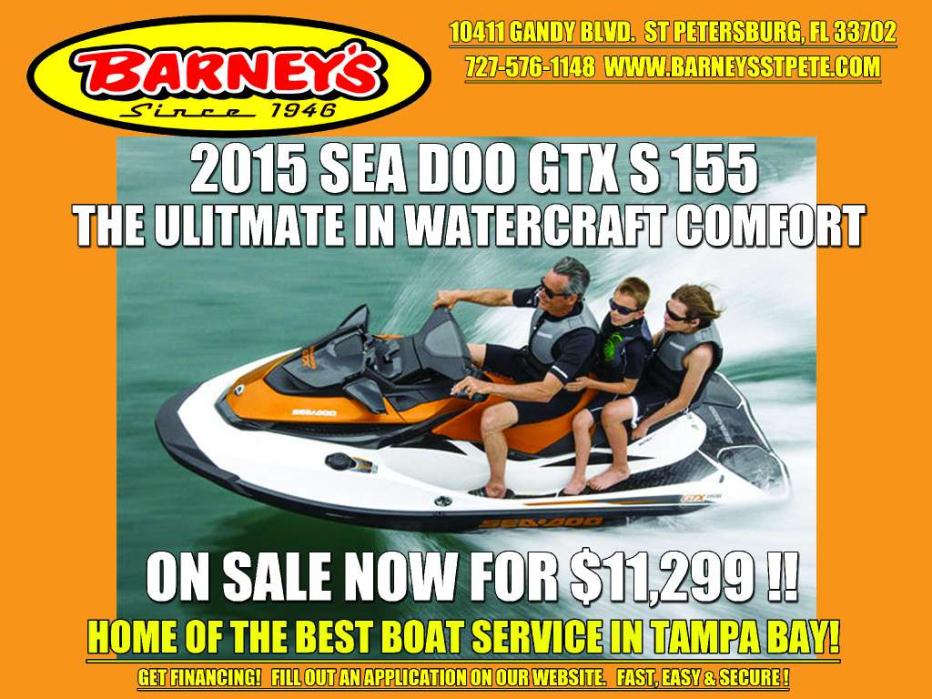 2015 Sea Doo/Bombardier GTX S 155