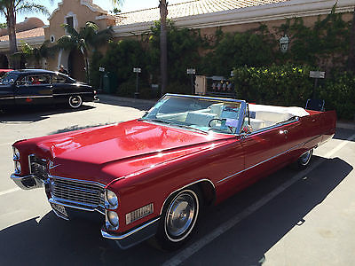 Cadillac : DeVille deville Beautifully Restored 1966 Cadillac Convertible Recently Rebuilt