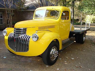 Chevrolet : Other Pickups Flatbed 1946 chevy truck 1 ton flatbed a c automatic 350 chevy vintage antique classic