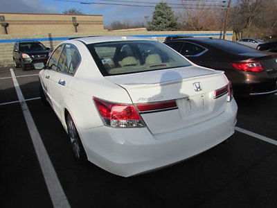 Honda : Accord 4dr I4 Automatic EX-L 4 dr i 4 automatic ex l low miles sedan automatic gasoline 2.4 l 4 cyl white