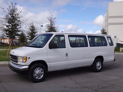 Ford : E-Series Van E350 15 Passenger 1998 ford e 350 15 passenger shuttle bus florida van 5.4 l v 8 transport super duty