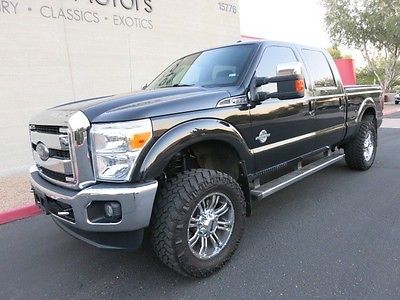 Ford : F-350 Crew Cab Lariet 4X4 SRW Short Bed Lifted Leather Heated/Cooled Seats 35
