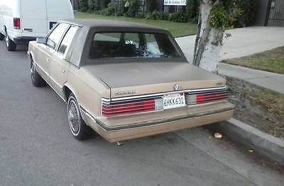 Chrysler : LeBaron Base 1984 chrysler lebaron sedan k car classic survivor