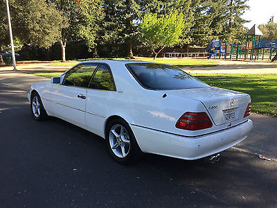 Mercedes-Benz : S-Class S600 Coupe (CL600) 1997 mercedes s 600 coupe cl 600 white tan restored to off lease condition