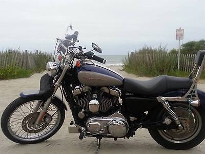 Harley-Davidson : Sportster Harley Davidson Indigo/Silver Trim portster 1200 XL Custom Loaded