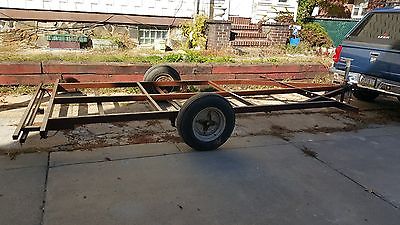 Heavy Duty 1974 Trailer Frame ONLY with Title (Originally Held a Camper)